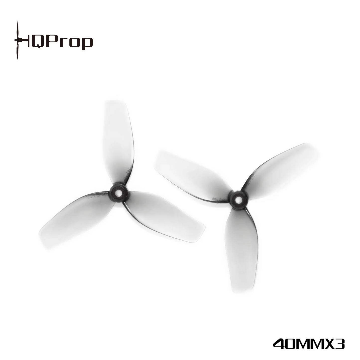 Propeleriai HQProp UltralightWhoop 3-BL 1.6" pilki (2 prieš laikrodžio rodyklę + 2 pagal laikrodžio rodyklę) 