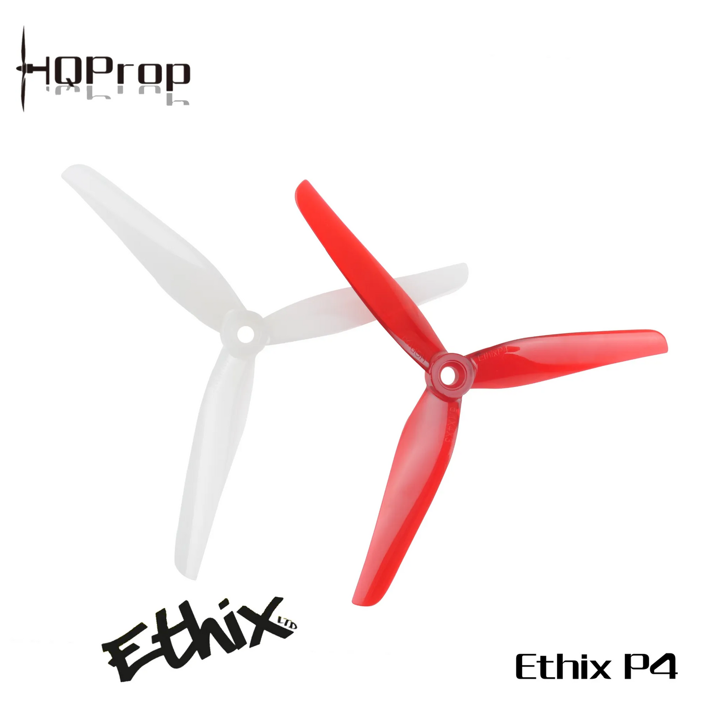 Propeleriai HQProp Ethix P4 3 menčių 5.1" saldainių lazdelės formos (2 pagal laikrodžio rodyklę + 2 prieš laikrodžio rodyklę) 