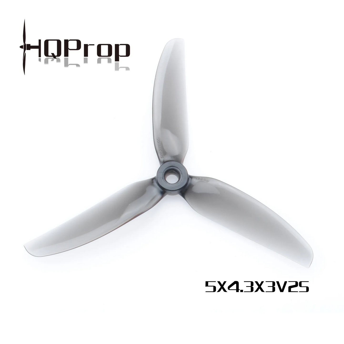 Propelleriai HQProp Freestyle 3 menčių 5'' pilki (2 prieš laikrodžio rodyklę + 2 pagal laikrodžio rodyklę) 