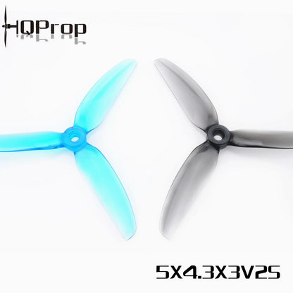 Propeleriai HQProp Freestyle 3 menčių 5'' LiBlu (2 prieš laikrodžio rodyklę + 2 pagal laikrodžio rodyklę) 