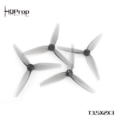 HQProp 3 menčių 3,5" pilki sraigtai, 2 mm žingsnis (2 prieš laikrodžio rodyklę + 2 pagal laikrodžio rodyklę) 