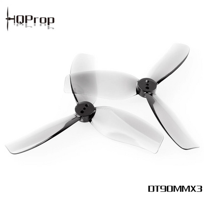 Propeleriai HQProp Cinewhoop 3 menčių 3,5" pilki (2 prieš laikrodžio rodyklę + 2 pagal laikrodžio rodyklę) 