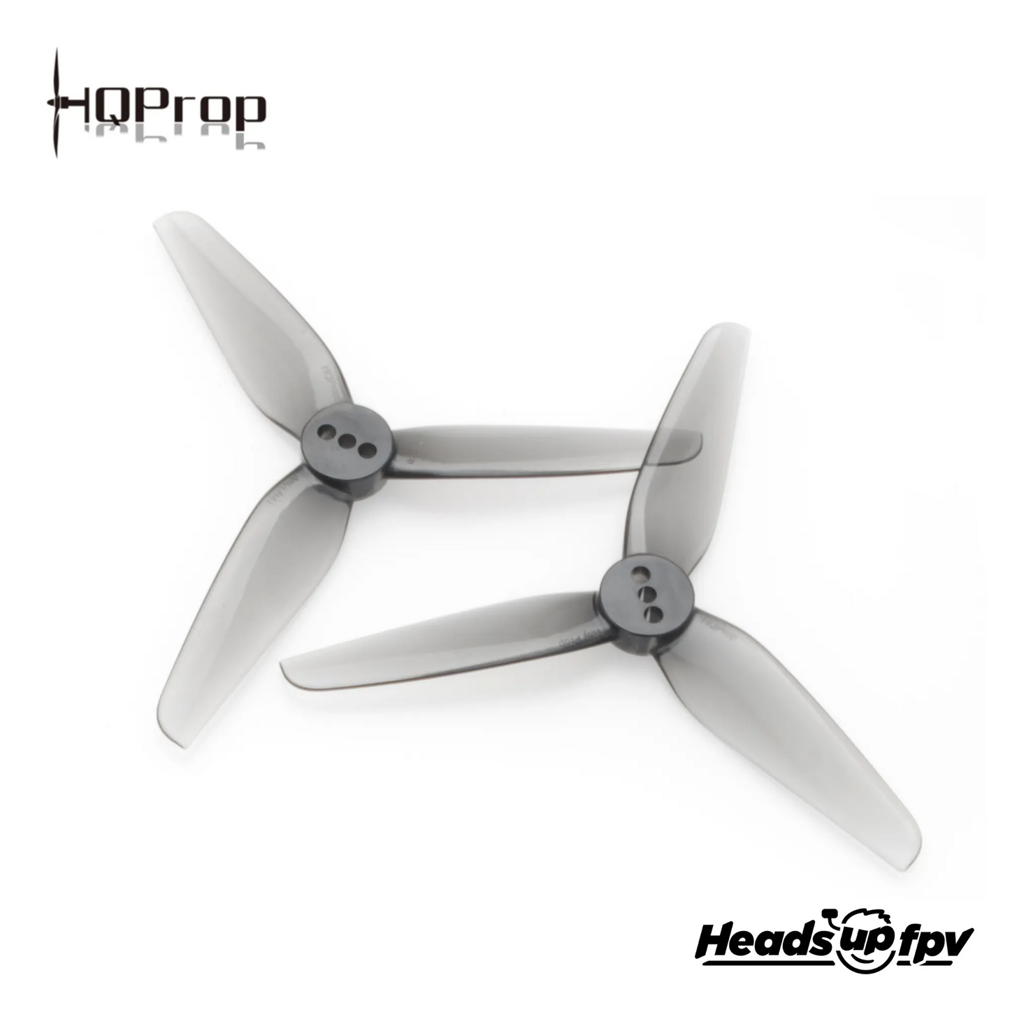 HQProp HeadsUpTiny 3 menčių 3 colių pilki sraigtai (2 prieš laikrodžio rodyklę + 2 pagal laikrodžio rodyklę) 