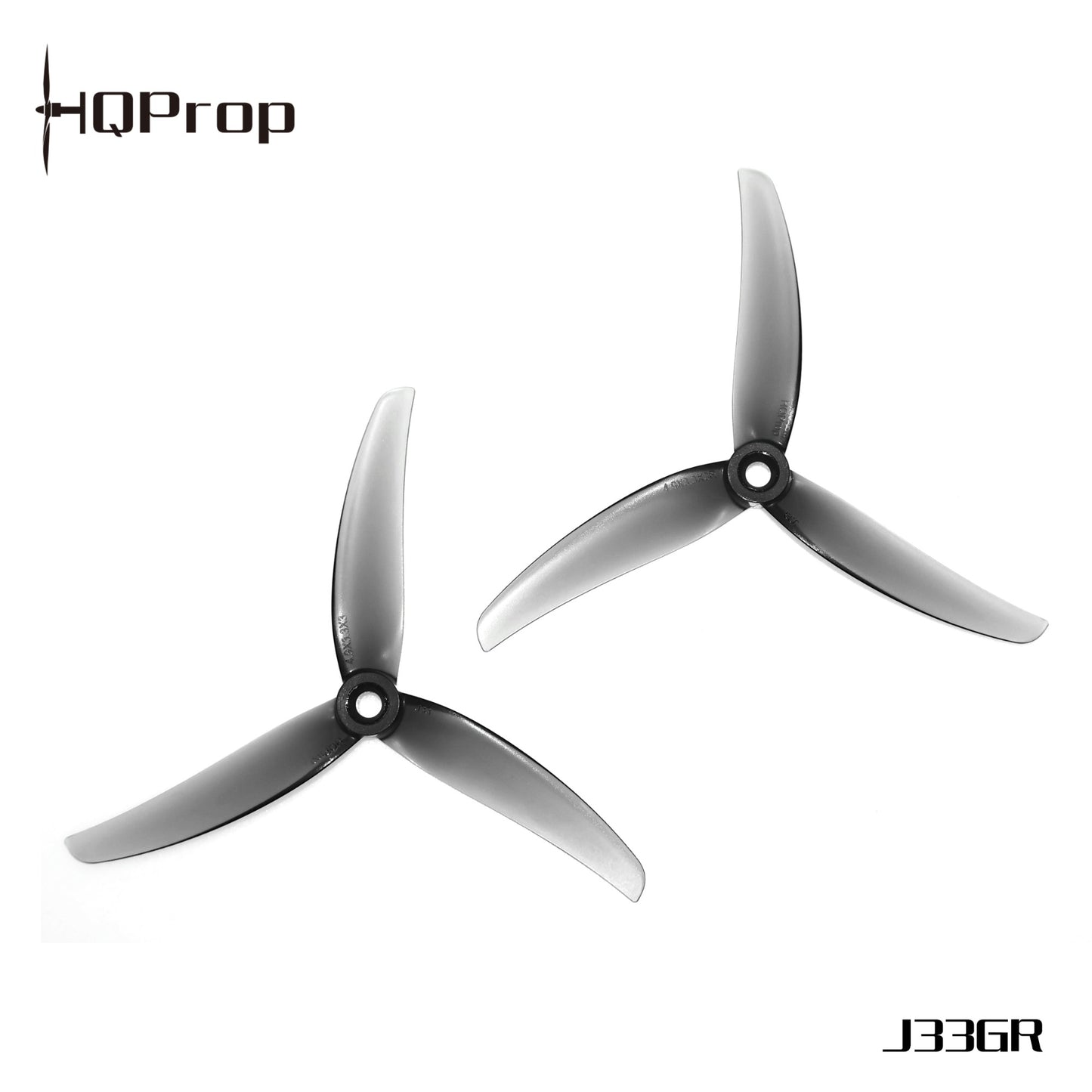 Propeleriai HQProp Juicy J33 3 menčių 4.9" pilki (2 prieš laikrodžio rodyklę + 2 pagal laikrodžio rodyklę) 
