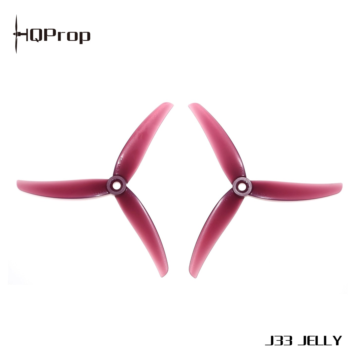 Propeleriai HQProp Juicy J33 3 menčių 4.9" Jelly (2 prieš laikrodžio rodyklę + 2 pagal laikrodžio rodyklę) 