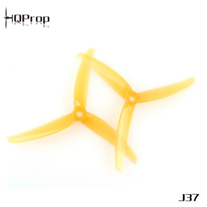 Propeleriai HQProp Juicy J37 3 menčių 4.9" oranžiniai (2 prieš laikrodžio rodyklę + 2 pagal laikrodžio rodyklę) 