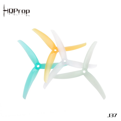 Propeleriai HQProp Juicy J37 3 menčių 4.9" balti (2 prieš laikrodžio rodyklę + 2 pagal laikrodžio rodyklę) 