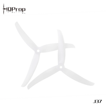 Propeleriai HQProp Juicy J37 3 menčių 4.9" balti (2 prieš laikrodžio rodyklę + 2 pagal laikrodžio rodyklę) 