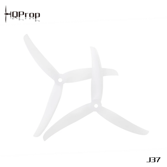 Propeleriai HQProp Juicy J37 3 menčių 4.9" balti (2 prieš laikrodžio rodyklę + 2 pagal laikrodžio rodyklę) 