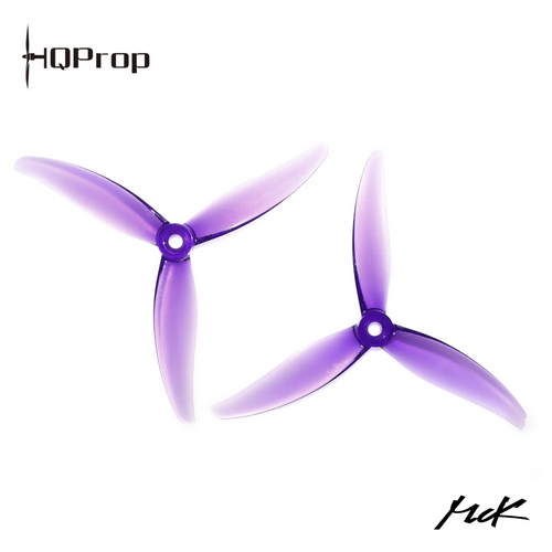 Propelleriai HQProp MCK 3 menčių 5.1" violetiniai (2 prieš laikrodžio rodyklę + 2 pagal laikrodžio rodyklę) 