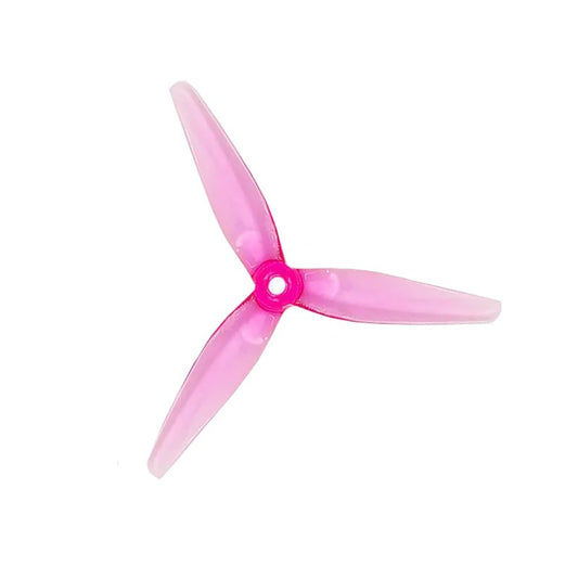 Propellers HQProp picos pjaustyklės 5037, 3 ašmenų, 5 colių, rožinės spalvos (2 prieš laikrodžio rodyklę + 2 pagal laikrodžio rodyklę) 