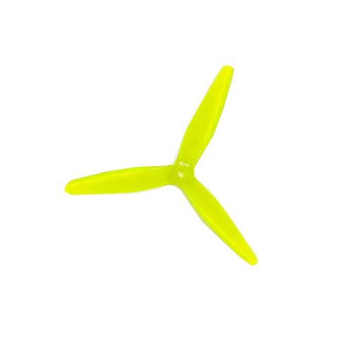 Propellers HQProp picos pjaustyklės 5037 3 ašmenų 5 colių geltonos (2 prieš laikrodžio rodyklę + 2 pagal laikrodžio rodyklę) 