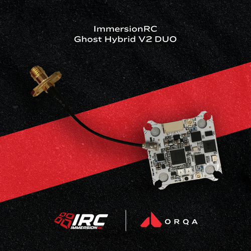 „ImmersionRC Ghost Hybrid V2 DUO“ 5,8 GHz vTx + 2,4 GHz Rx „viskas viename“ modulis 
