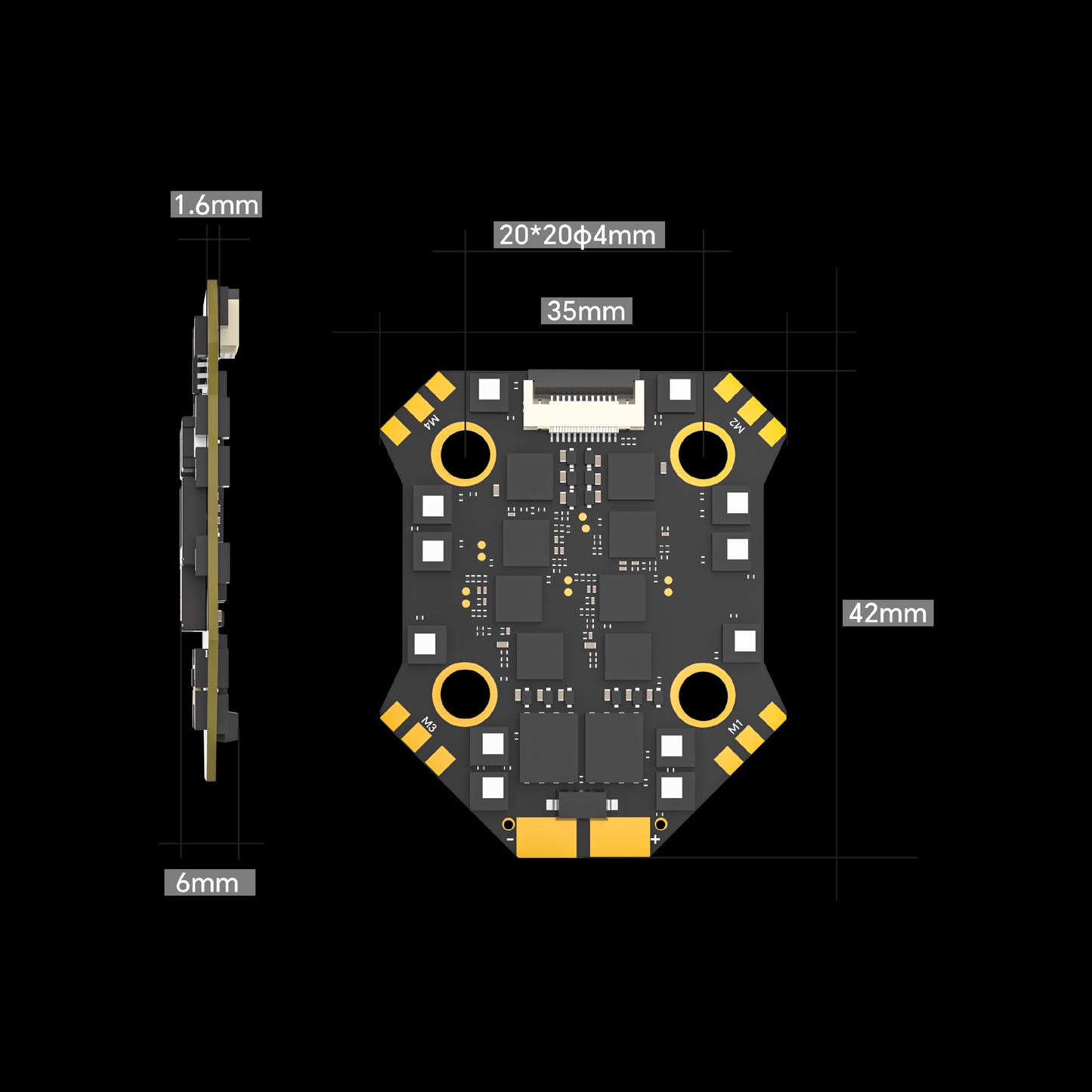 „Stack iFlight Borg F7 Mini“ (Borg 60 Mini ESC) 