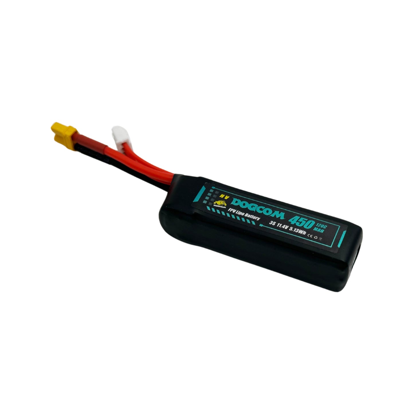Baterija DOGCOM 450 mAh 120C 11,4 V 3S1P HV LiPo XT30