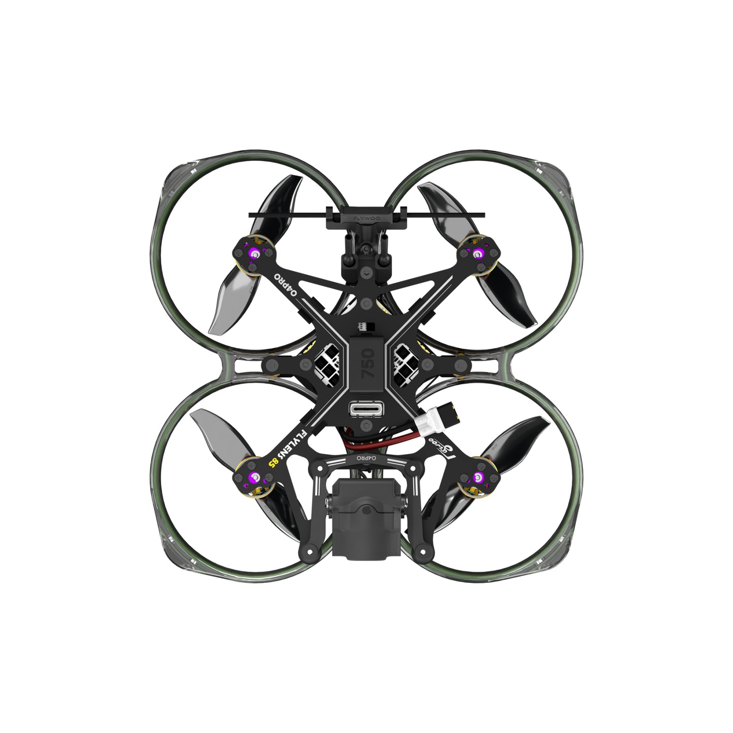 FPV dronas FLYWOO Flylens 85 HD O4 PRO 2S ELRS 2.4G V1.3 
