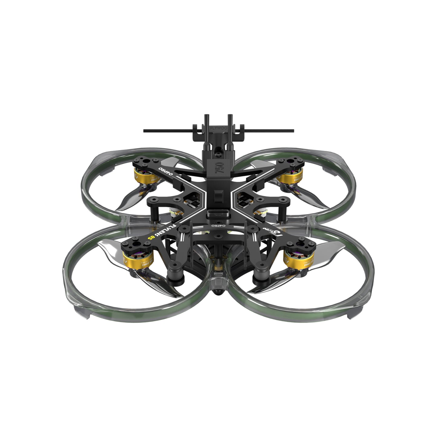 FPV dronas FLYWOO FlyLens 85 2S PRO ELRS V1.3, skirtas „04 Air“ įrenginiui (DJI O4 įrenginys nepridedamas) 