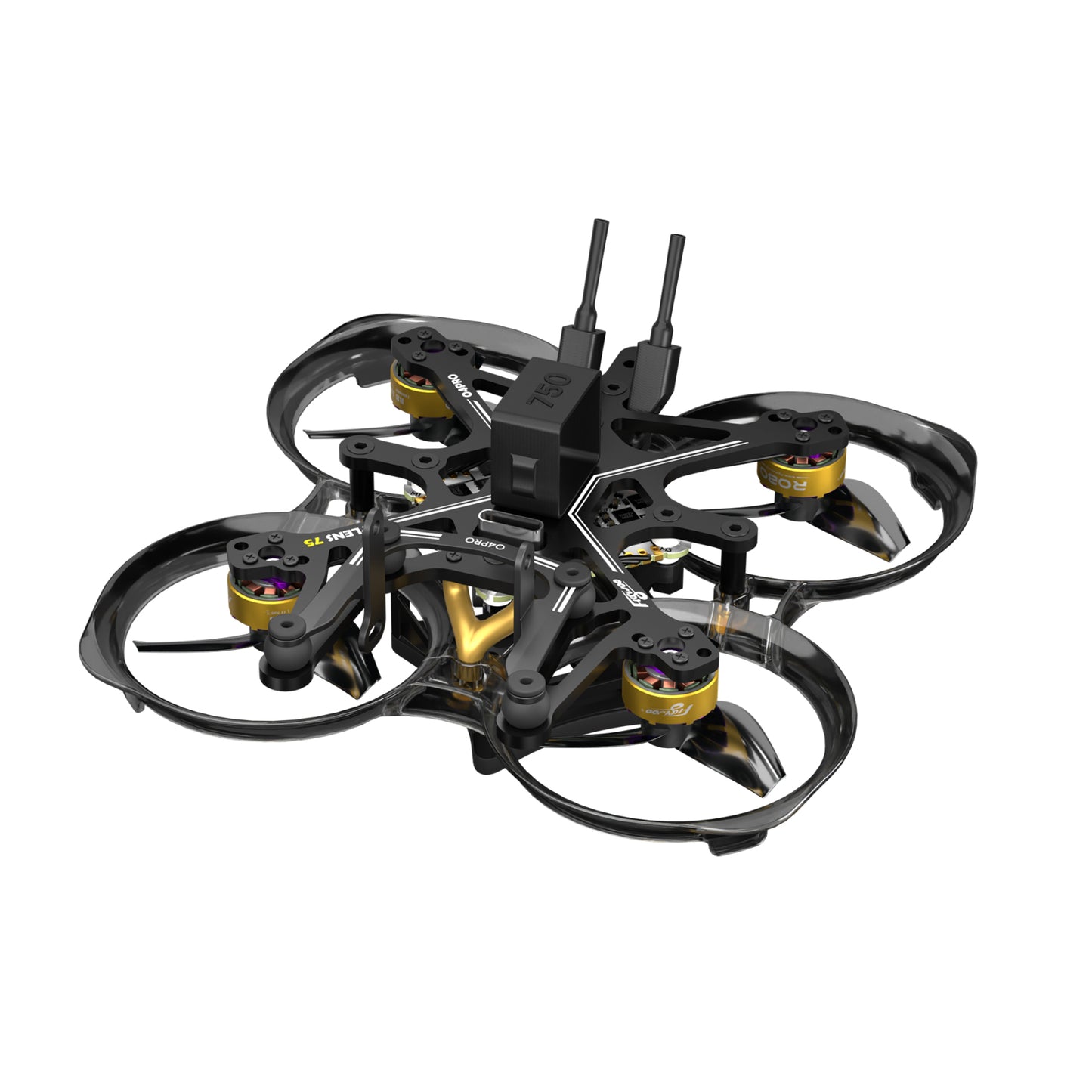 FPV dronas FLYWOO FlyLens 75 2S PNP V1.3, skirtas „DJI O4“ įrenginiui (DJI O4 įrenginys nepridedamas) 