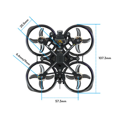 FPV dronas FLYWOO FlyLens 75 HDZero 2S ELRS 2.4G V1.3 