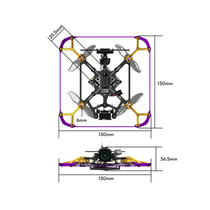 FPV dronas FLYWOO Flytimes 85 HD O4 2S ELRS 2.4G 