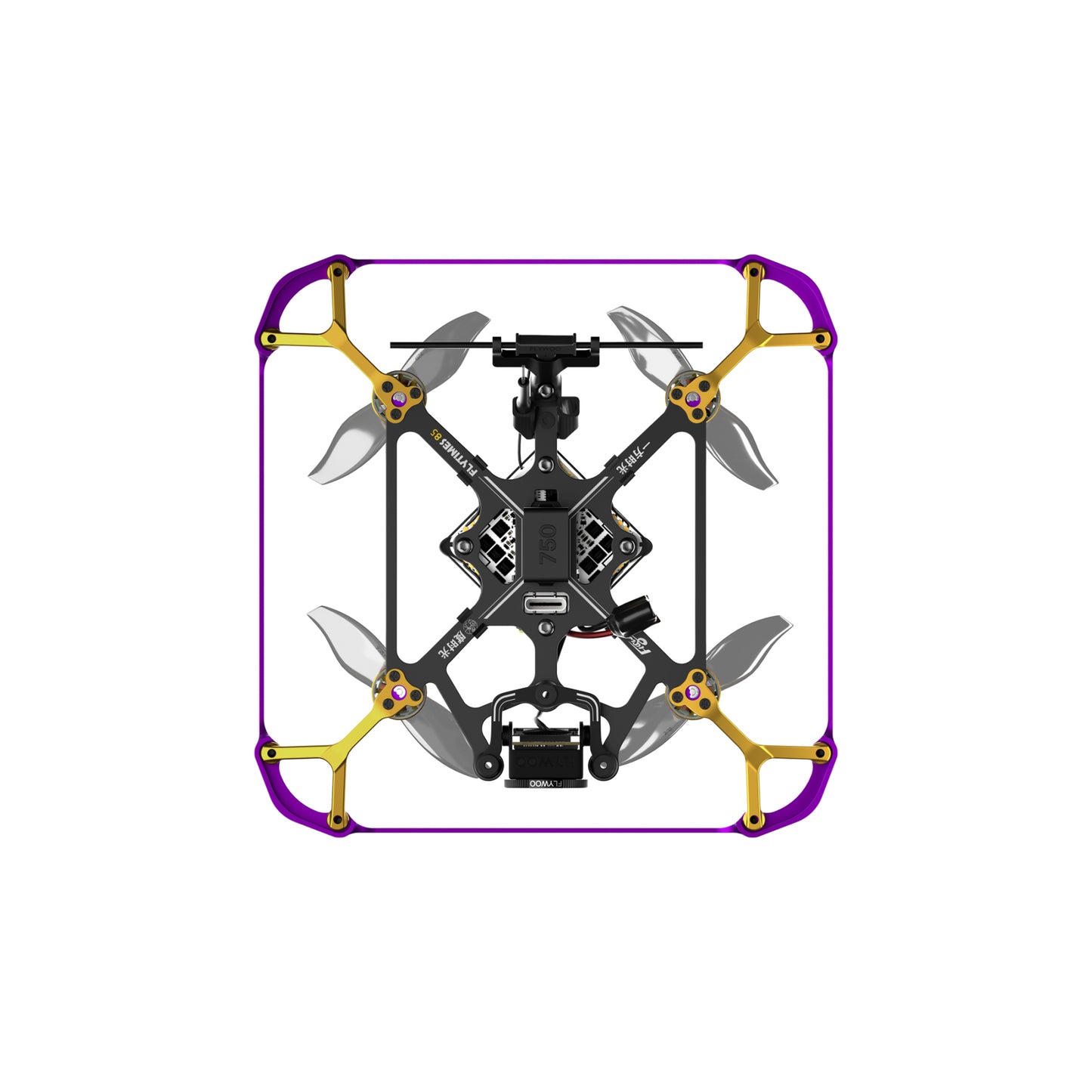 FPV dronas FLYWOO Flytimes 85 HD O4 2S TBS 