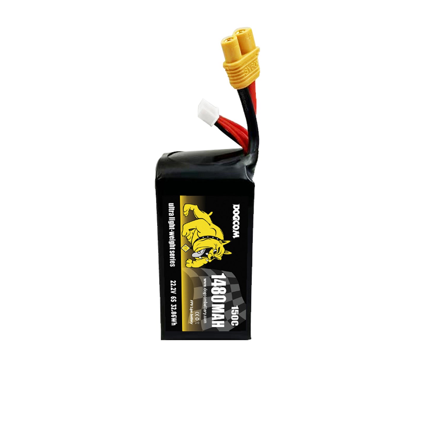 Akumuliatorius DOGCOM 1480mAh 6S 150C 22.2V LiPo Ultra Series 