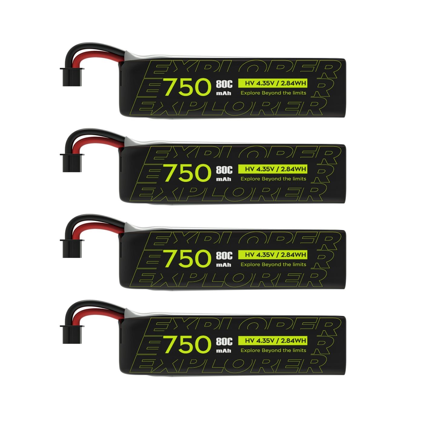 Baterija FLYWOO Explorer 750mAh 1S HV V2 A30 kištukas (4 vnt.) 