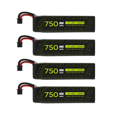 Baterija FLYWOO Explorer 750mAh 1S HV V2 A30 kištukas (4 vnt.) 