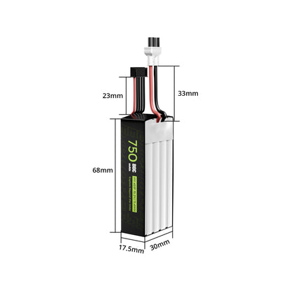 Akumuliatorius FLYWOO Explorer 750mAh 4S HV 75C LiPo XT30UP (2 vnt.) 