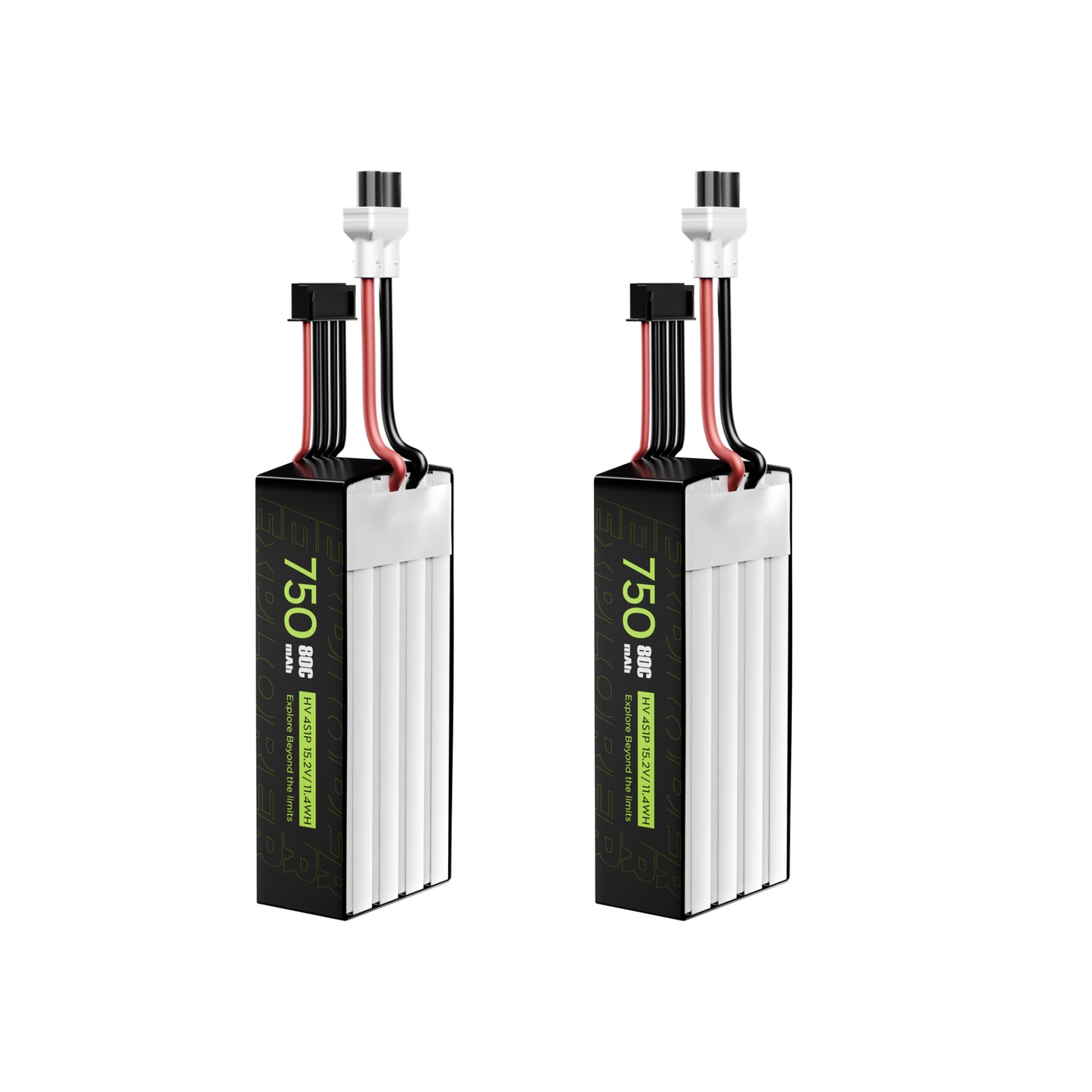Akumuliatorius FLYWOO Explorer 750mAh 4S HV 75C LiPo XT30UP (2 vnt.) 