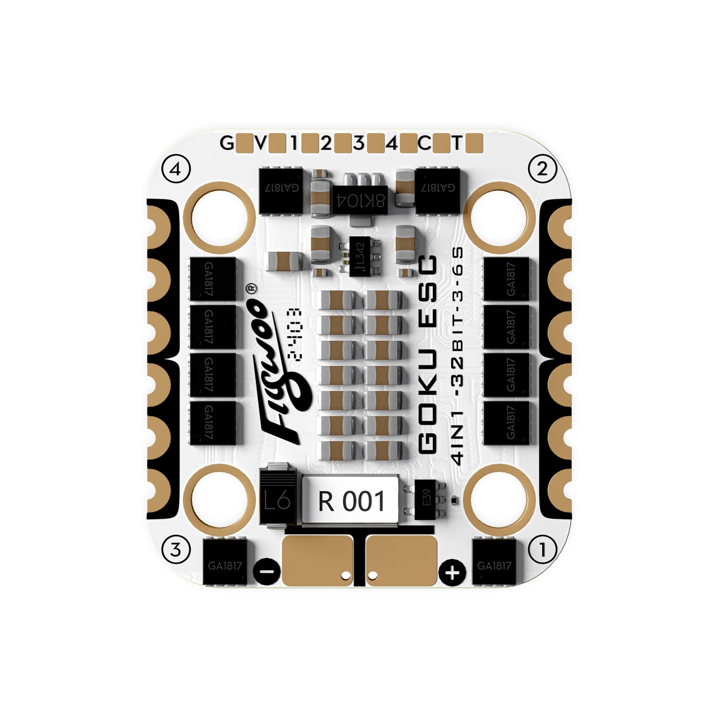 ESC 4-in-1 FLYWOO GOKU G45M 32BIT 2-6S 45A AM32 20x20 
