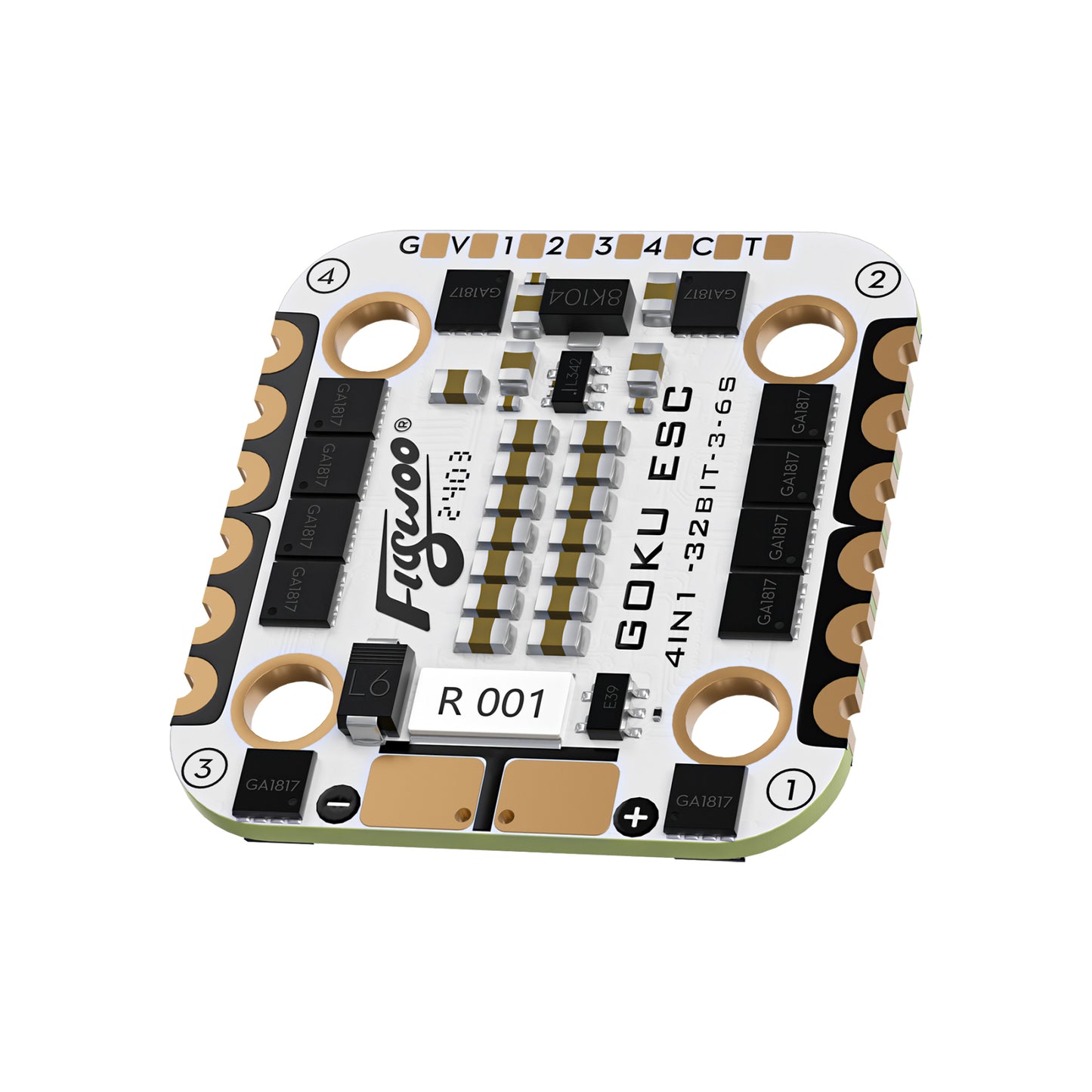 ESC 4-in-1 FLYWOO GOKU G45M 32BIT 2-6S 45A AM32 20x20 