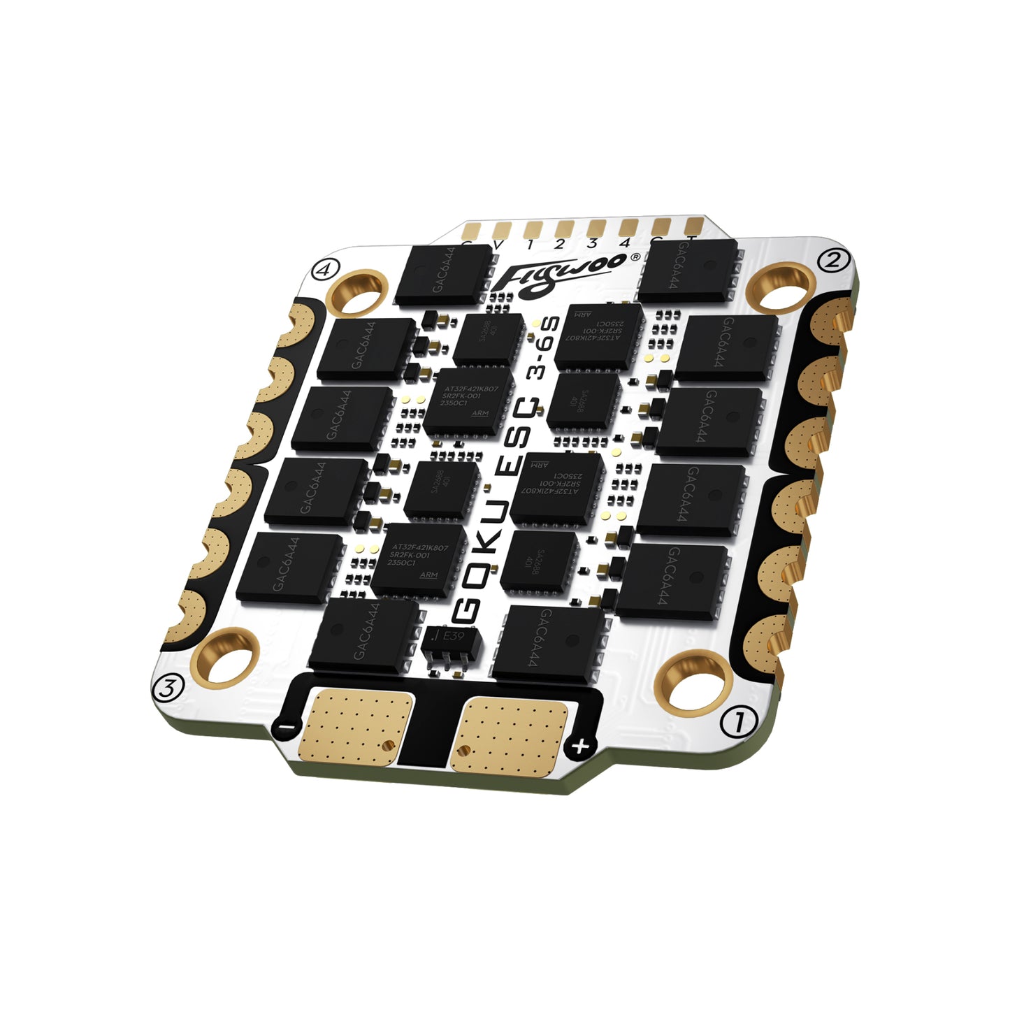 ESC 4-in-1 FLYWOO GOKU G55M 32BIT 2-6S 55A AM32 30x30 