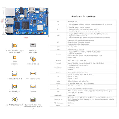 „Orange Pi 3B 2Gb“