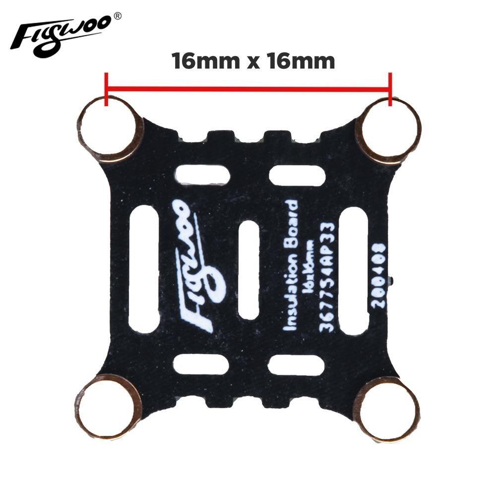 Izoliacinė plokštė FLYWOO skrydžio valdikliui arba ESC 16x16mm (10 vnt.) 