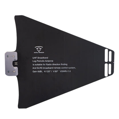 Belaidė klevo antena UHF logaritminiu periodiniu SMA kištuku (370–1400 MHz) 