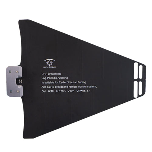 Belaidė klevo antena UHF logaritminiu periodiniu SMA kištuku (370–1400 MHz) 