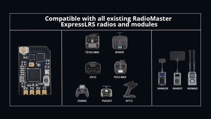 Receiver RadioMaster XR1 Nano Multi-Frequency ExpressLRS 2.4GHz