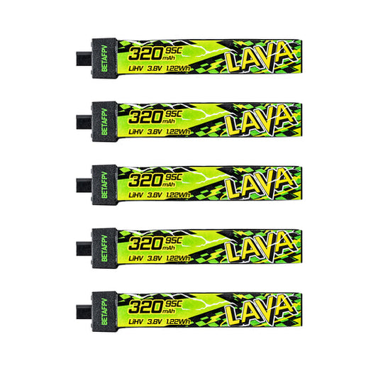 Battery BETAFPV LAVA II LiHV 1S 320mAh 95C (5 pcs)
