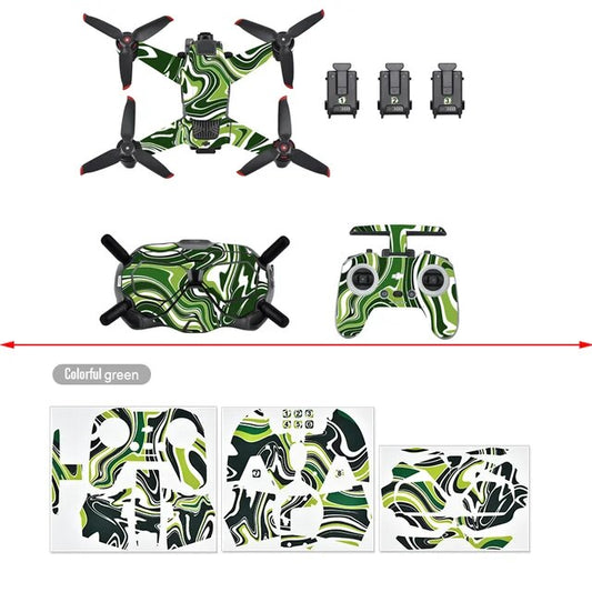 6789 5 body remote controller stikers startrc for dji fpv style 2