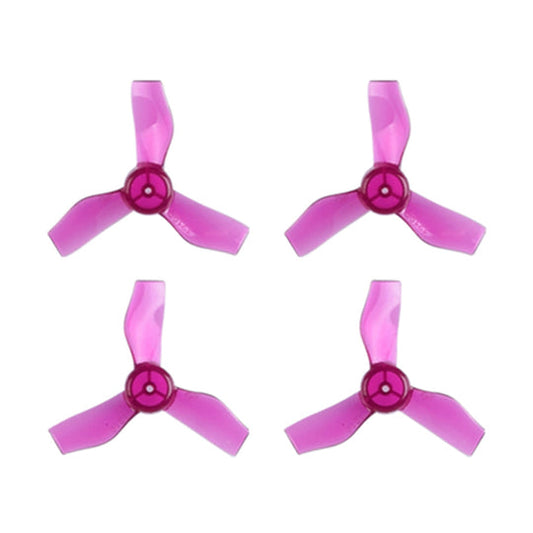 9357 1 propellers gemfan 31mm 3 blade for 65mm frame 1 0mm shaft clear purple 4pcs